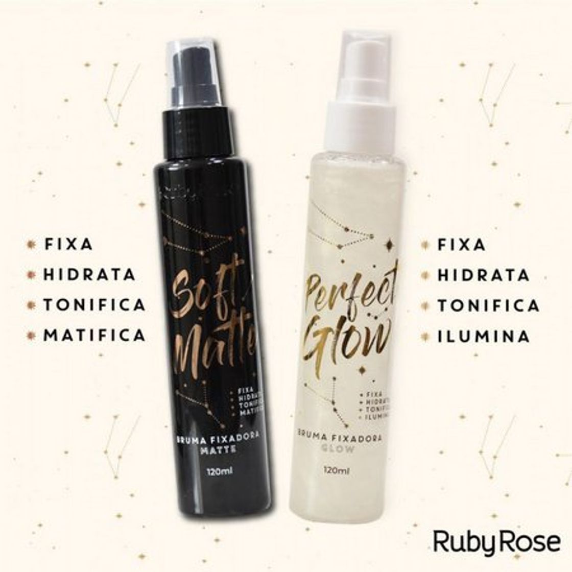 Moda Bruma fixadora ruby rose