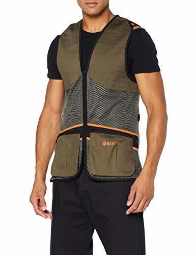 Beretta Unisex Full Mesh Shooting Skeet Vest Dark Olive Trap Clays gt671t-072 a