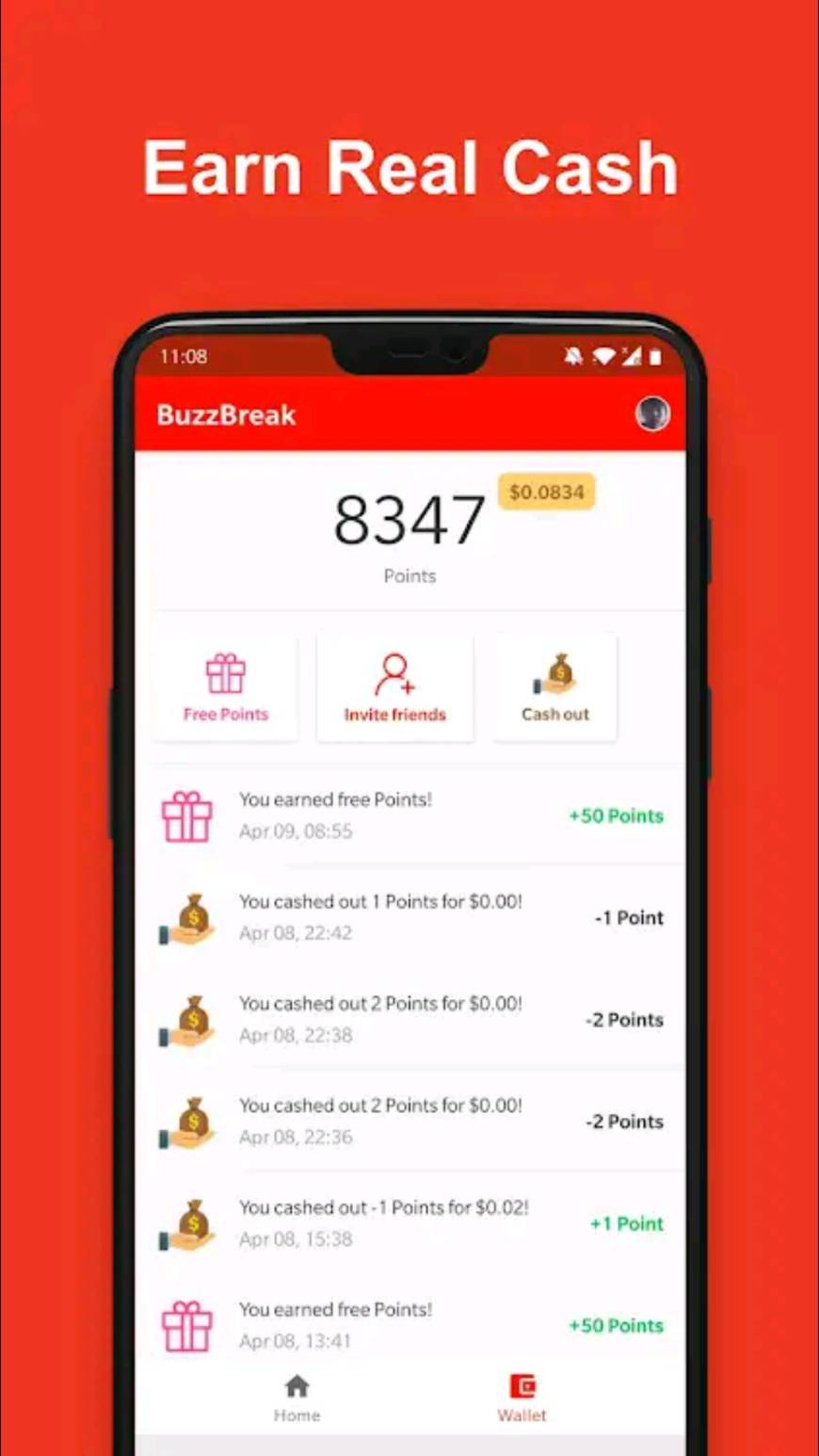 App BuzzBreak earn money on PayPal