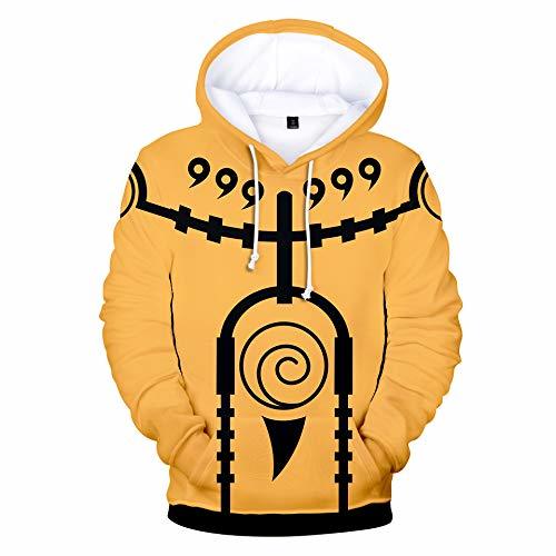 Producto Anime Naruto Hoodies Hokage Sudadera con Capucha Uchiha Sasuke Cosplay Casual Moda