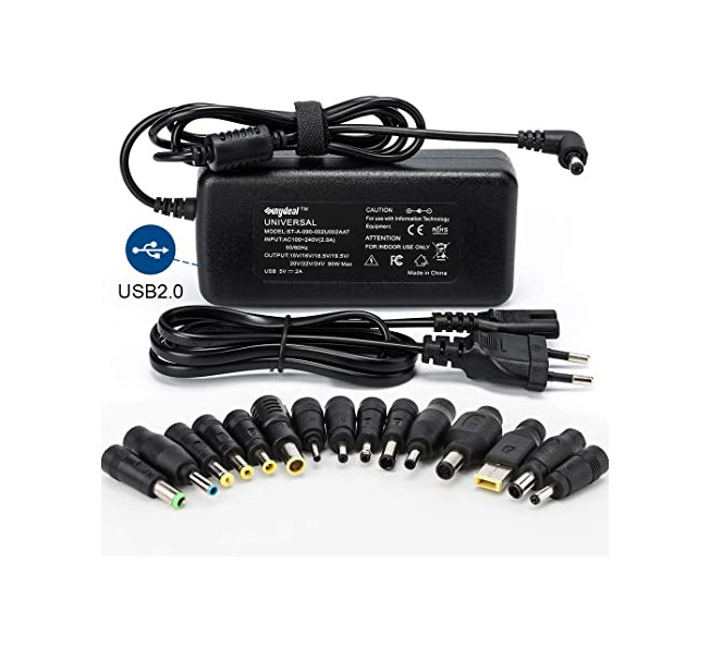 Producto Sunydeal Computadora portátil Cargador Universal Fuente de alimentación Adaptador Cable ordenador 15V