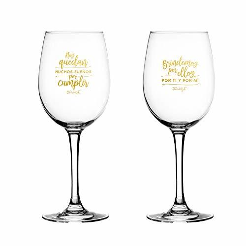 Categoría de hogar Mr. Wonderful Set de 2 Copas de Vino para Novios