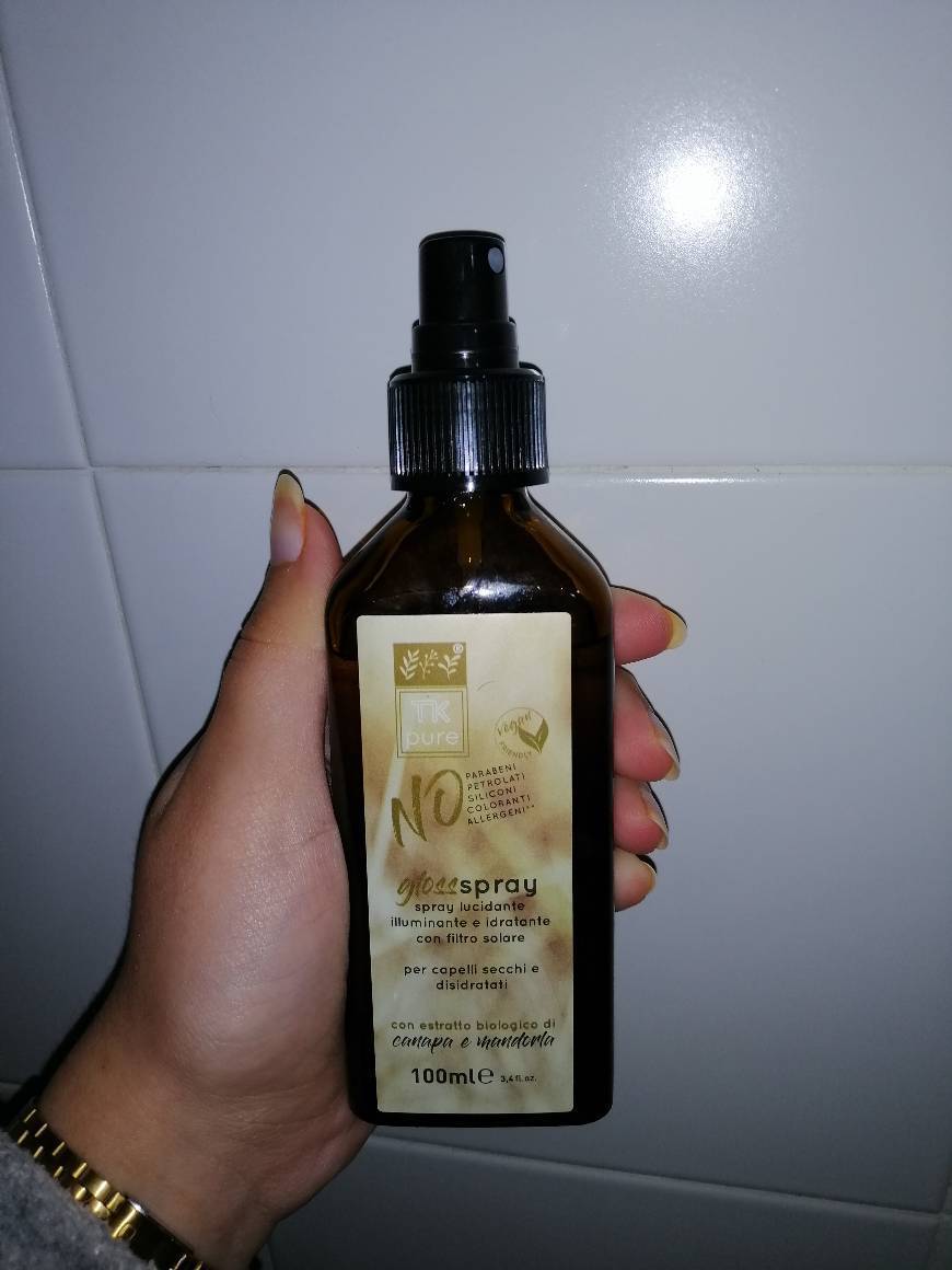 Producto Gloss Spray 100% Vegano TK pure

