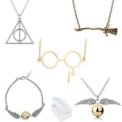 Fashion PPX Juego de 4 Collares de Harry Potter con Forma de Serpiente