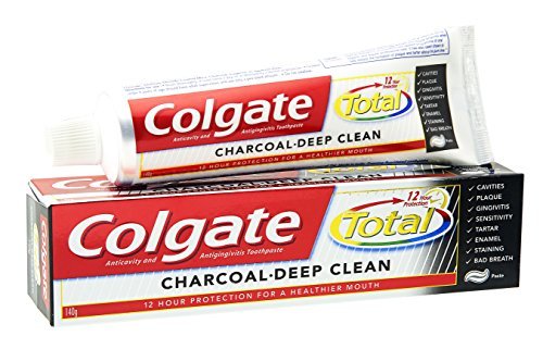 Belleza Colgate Total de carbón Pasta de dientes de limpieza profunda 120 Gramos