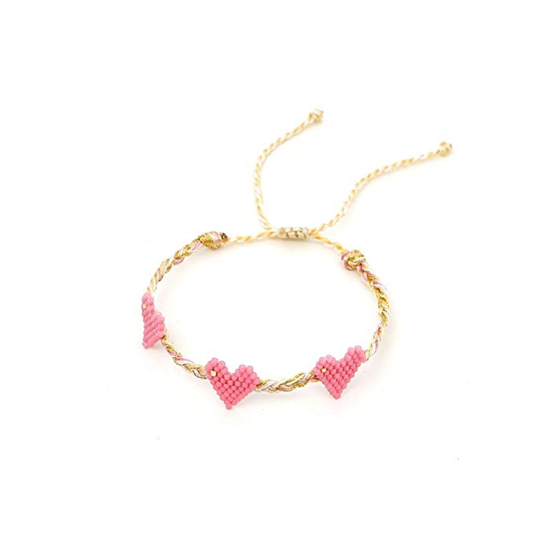 Nobrand Pulsera De Cuerda Pulsera De Corazón Miyuki Mujeres Pulseras Mujer Vsco Chica Acessorios Joyas Brazalete Trenzado Hecho A Mano