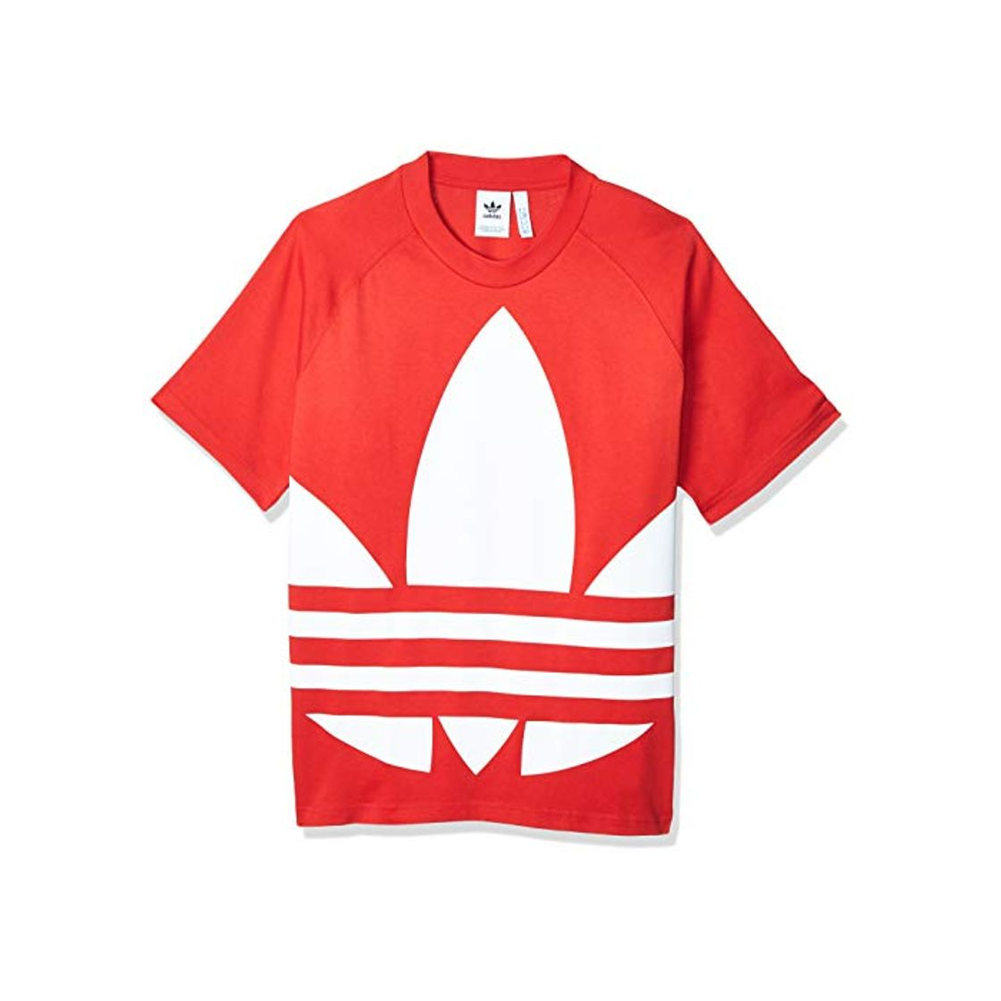 Fashion adidas Bg Trefoil tee Camiseta de Manga Corta, Hombre, Rojo