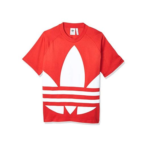 adidas Bg Trefoil tee Camiseta de Manga Corta, Hombre, Rojo