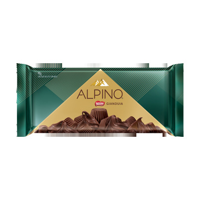 Moda Barra de chocolate ao leite com avelã Nestlé Alpino 