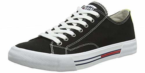 Tommy Hilfiger Classic Tommy Jeans Sneaker, Zapatillas para Hombre, Negro