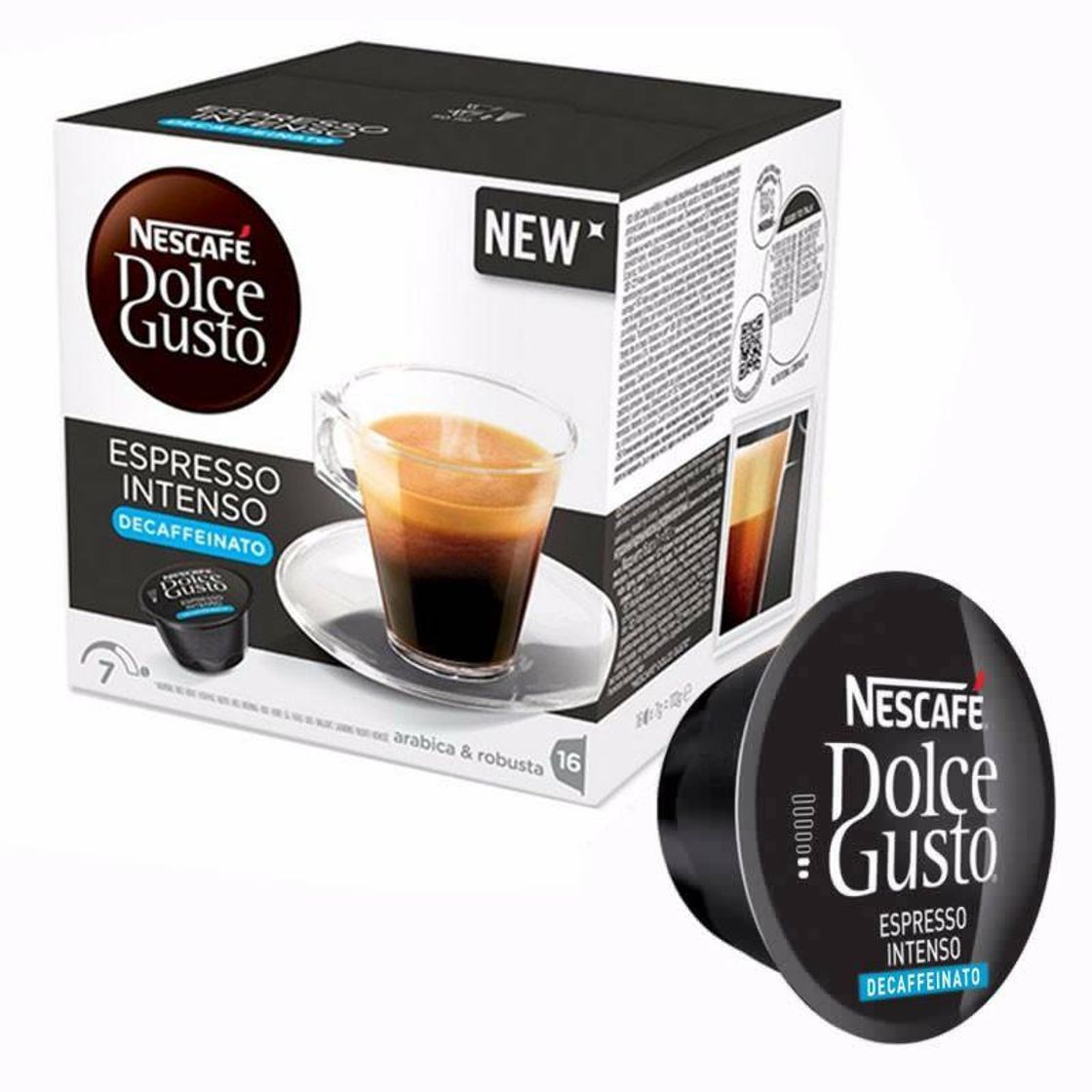 Producto Espresso Intenso Decaffeinato Blue Dolce  Gusto 