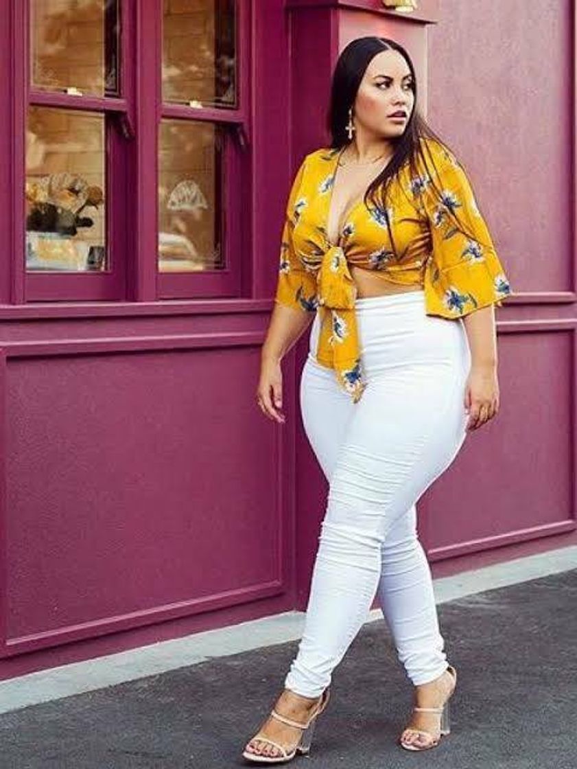 Fashion Look Plus size estampado 🌻❤