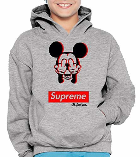 Fashion The Fan Tee Sudadera de NIÑOS Divertidas Mickey Supreme Dope 14-15 Años