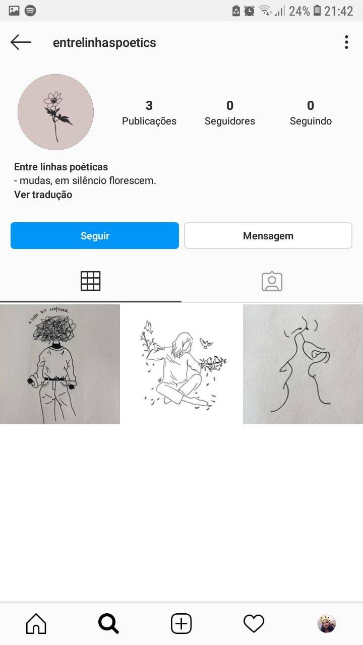 Moda Perfil no Instagram de versos, poemas, relatos. 