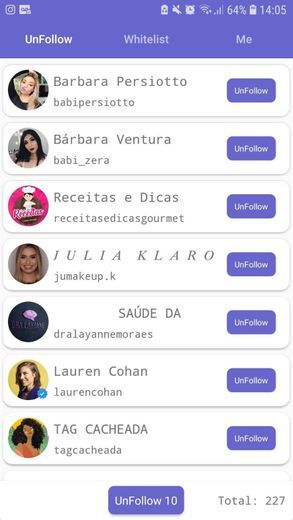 Moda Unfollowers for Instagram, lost