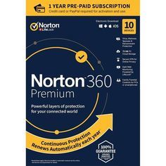 Places Norton 360 Premium 2020 - Antivirus software para 10 Dispositivos y 1