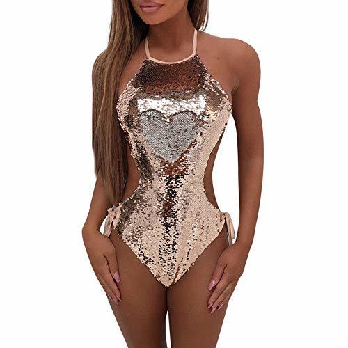 Lugar Bikini Brasileño Mono de Lentejuelas POLP Bikinis Push up Mujer Sujetador Sexy