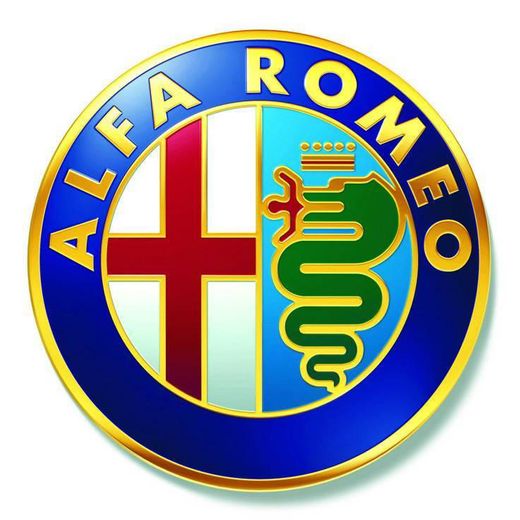 2 Emblemas escudo Alfa Romeo oro logotipo 74 mm capó delantero trasero