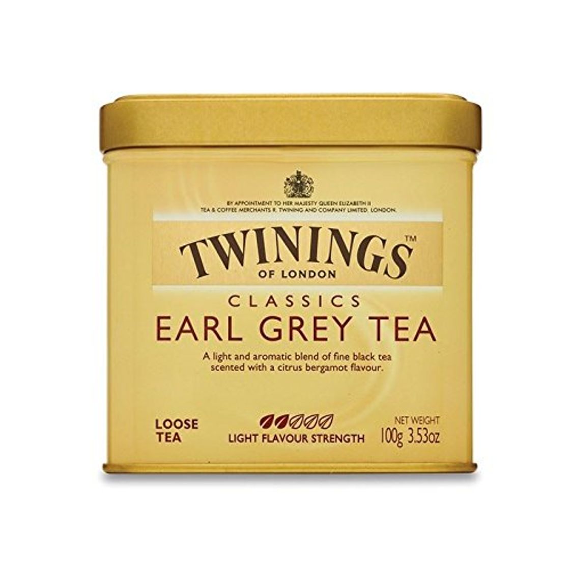 Lugares Twinings Earl Grey Loose Tea Caddy