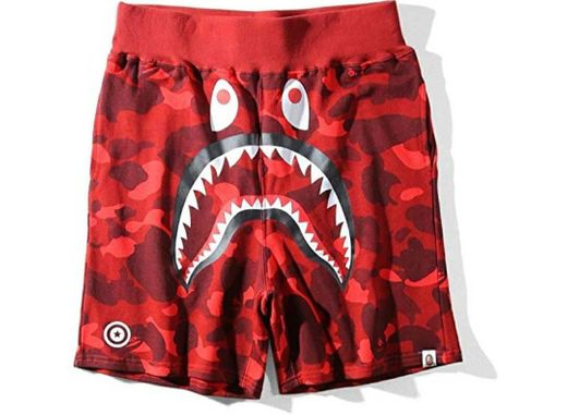 Big Mouth Shark Ape Bape - Pantalones Cortos de Deporte

