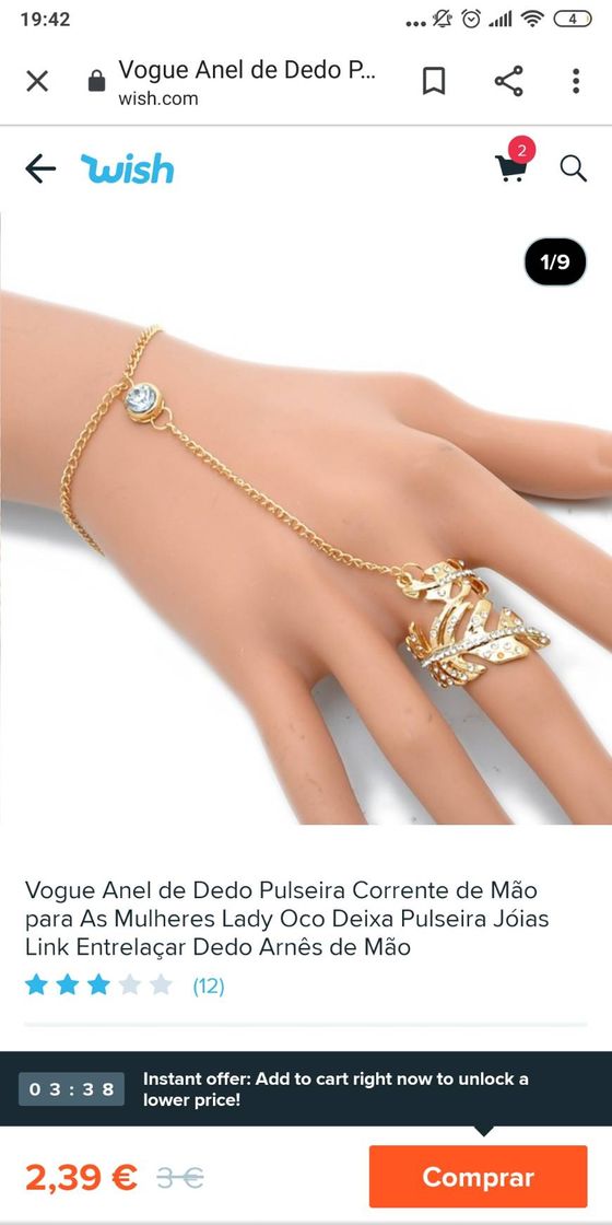 Moda Anel e pulseira