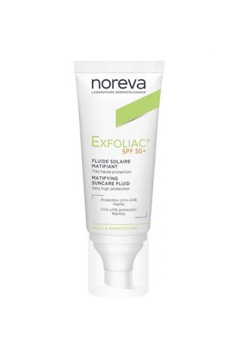 NOREVA
EXFOLIAC SPF 50+ MATTIFYING SUN FLUID 