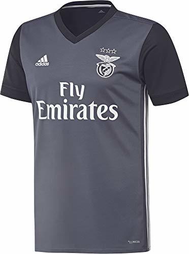 Fitness adidas SLB A JSY Camiseta 2ª Equipación Benfica 2017-2018, Hombre, Gris