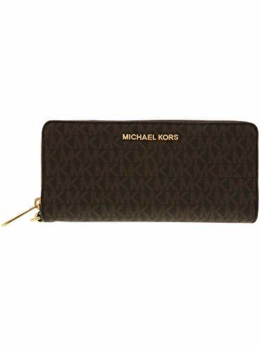 Place Michael Kors Jet Set Travel Monogram Zip Around Travel Wallet Wristlet