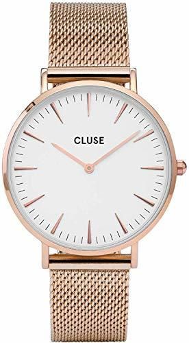 Cluse Reloj Analógico Automático para Mujer con Correa de Acero Inoxidable –