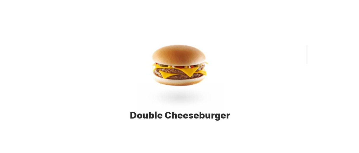 Producto Double Cheeseburguer 