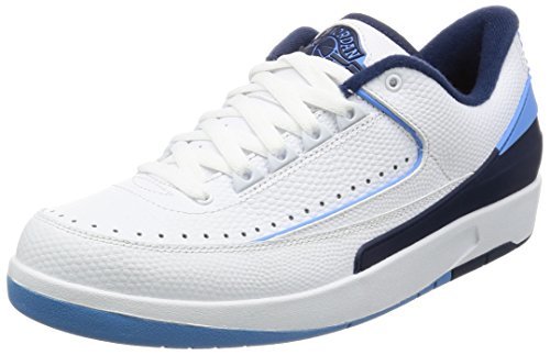 Lugar Nike Air Jordan 2 Retro Low, Zapatillas de Baloncesto para Hombre, Blanco