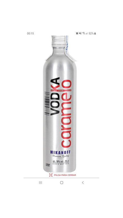 Producto Vodka caramelo 