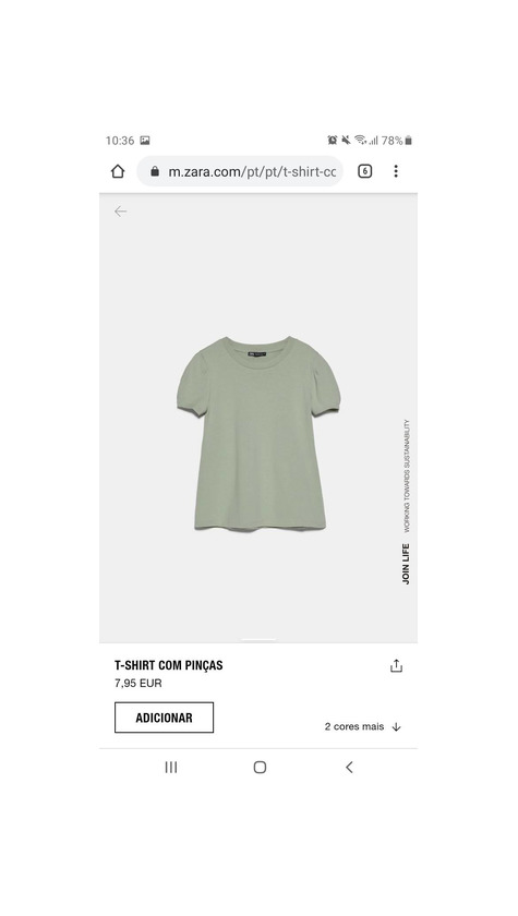 Producto Tshirt Zara 