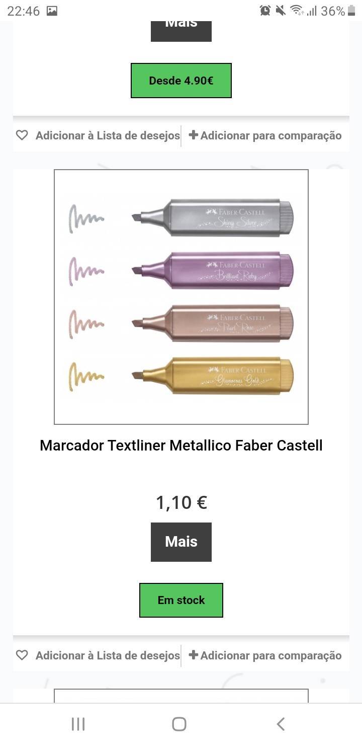 Moda Marcador metálico Faber Castell 