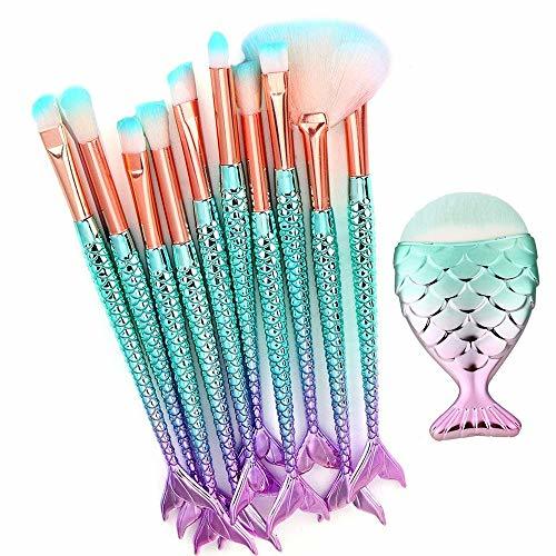 Social Pinceles de Maquillaje de Unicornio, Set de 11 Pinceles de Maquillaje Profesional