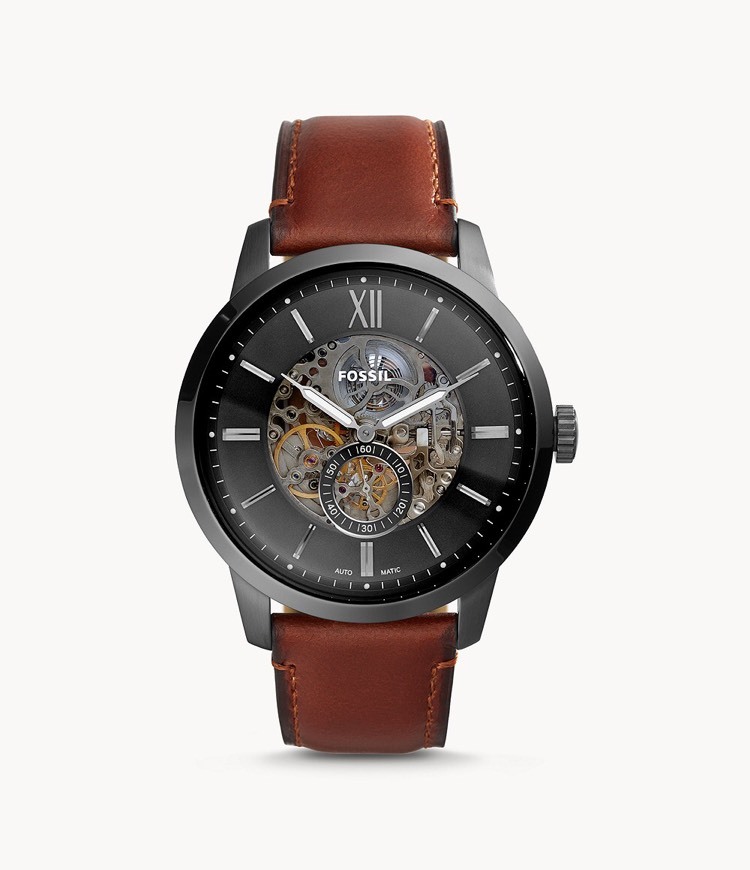 Product Townsman 48mm Automatic Amber Leather Watch