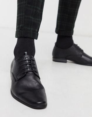River Island derby shoes with embossing in black | ASOS