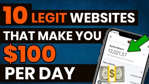 10 Legit websites to make 100$/day working from home