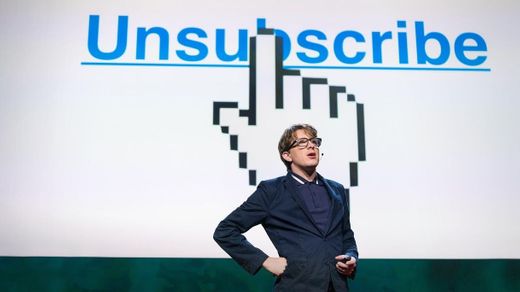 The agony of trying to unsubscribe | James Veitch - YouTube