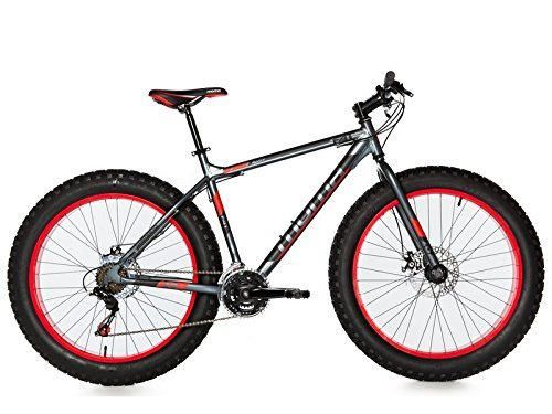 Moma Bikes Bicicleta Montaña  FAT 26"Alu, SHIMANO 21V, Doble Freno Disco.