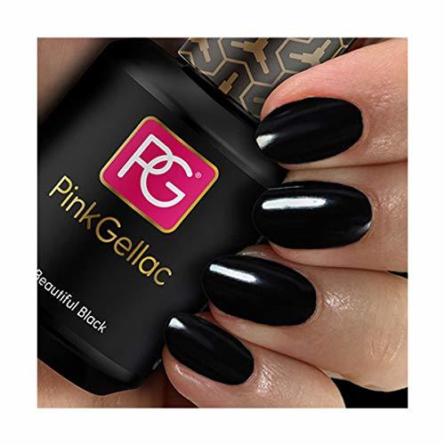 Lugar Pink Gellac Beautiful Black Gel Nail Polish by Pink Gellac