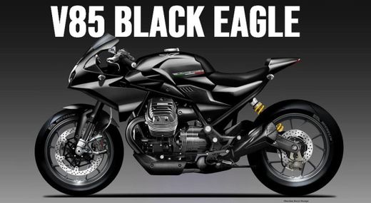 Moto Guzzi V85 Black Eagle, uma ótima ideia!