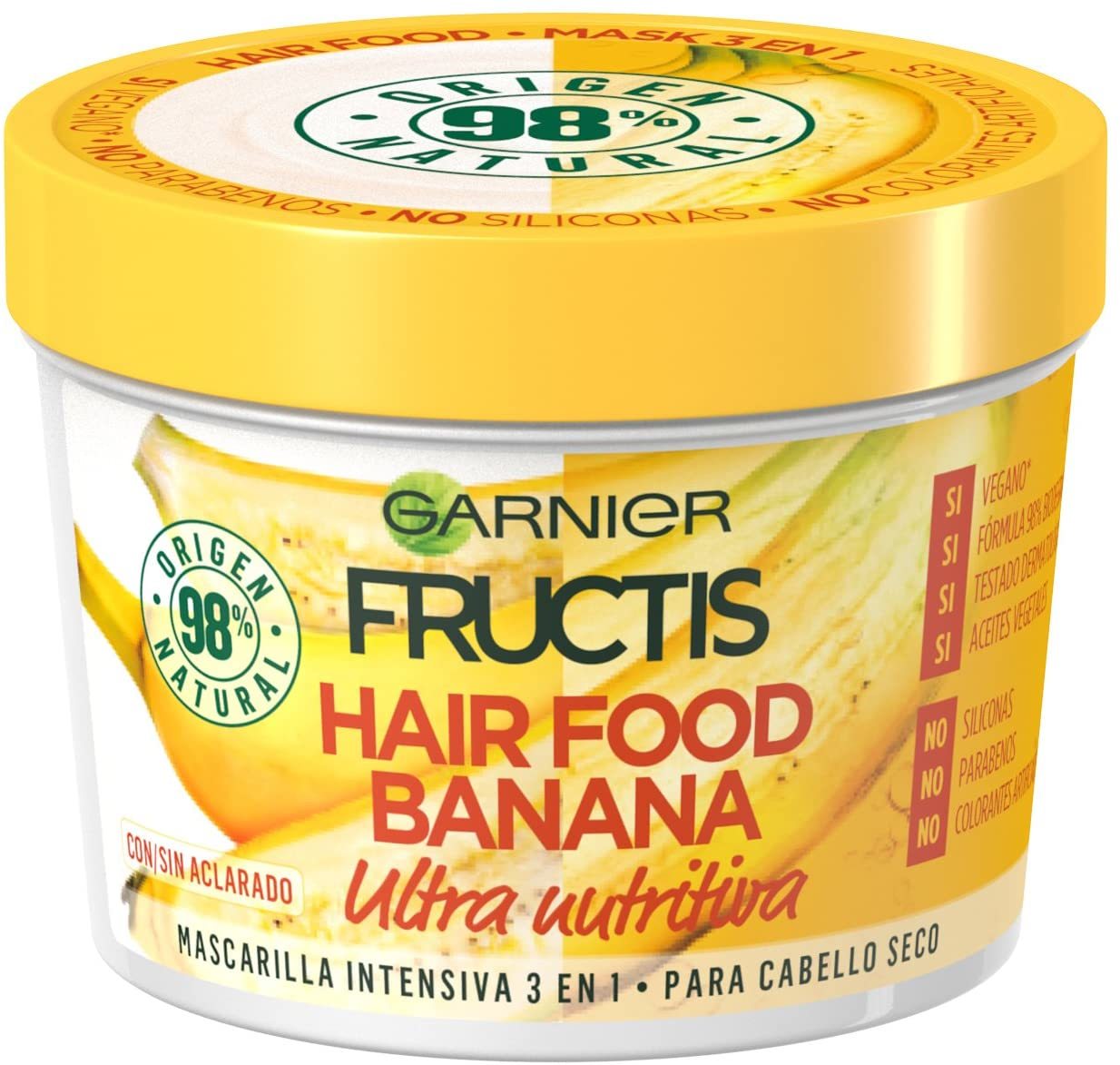 Social Garnier Fructis Hair Food Acondicionador Nutritivo de Banana para Pelo Seco