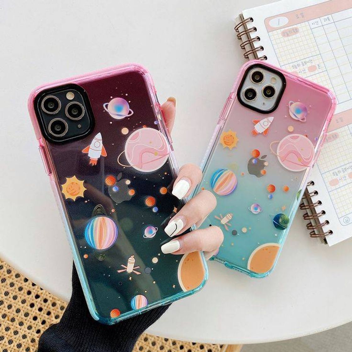 Fashion Gradient Planet Case