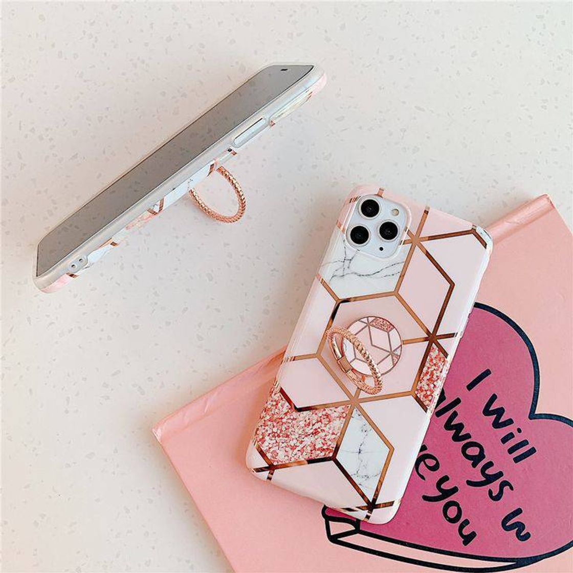 Moda Pink Marble Case