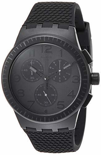 Social Swatch Reloj Cronógrafo para Hombre de Cuarzo con Correa en Silicona SUSB104