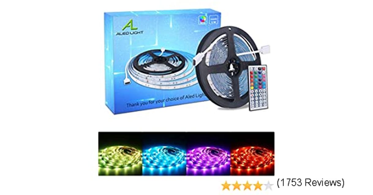 Social ALED LIGHT Tiras LED 5050 RGB 5m de Longitud 150 LED 