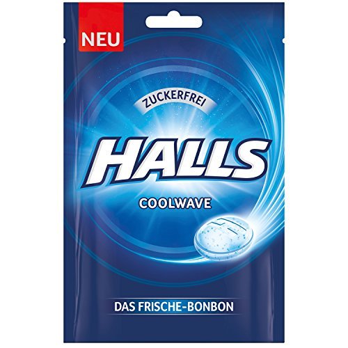 Product Halls Dulces originales frescos Coolwave sin azúcar 65 g