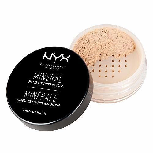 NYX Professional Makeup Polvos fijadores Mineral Finishing Powder, Polvos sueltos, Acabado mate,