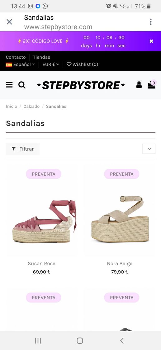 Product Sandalias